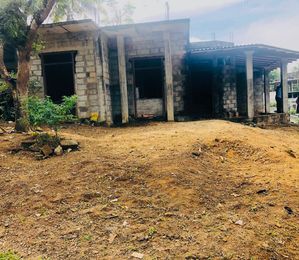 Land With Half Build House Sale Homagama